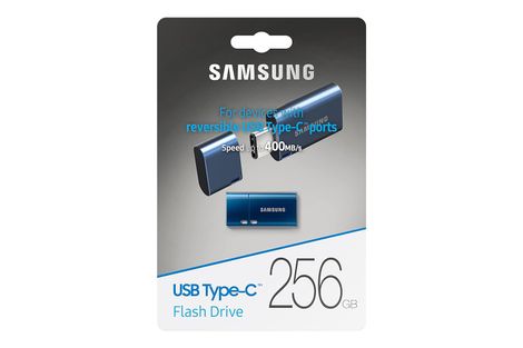 Samsung Type C Usb Flash Drive 256Gb | Transfers 4Gb Files In 11 Secs W/Up To 400Mb/S 3.13 - Blue