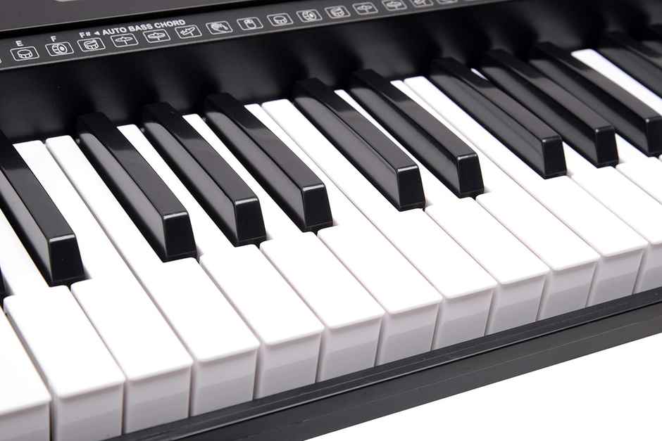 Juarez JRK661 61-Key Electronic Keyboard with LED Display, 255 Rhythms, Mic, Music Stand & USB