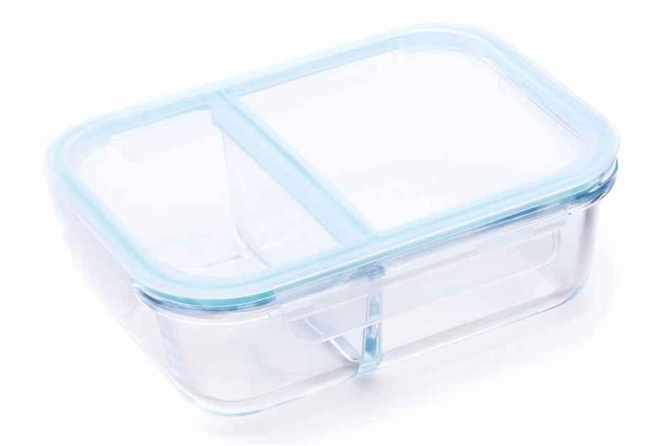 SignoraWare Slim High Borosilicate Glass Big Lunch Box, 1000Ml, 1509Clear