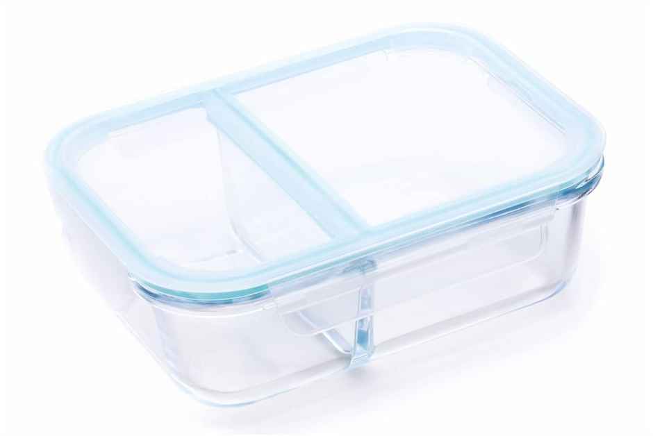SignoraWare Slim High Borosilicate Glass Small Lunch Box, 600Ml, 1507Clear