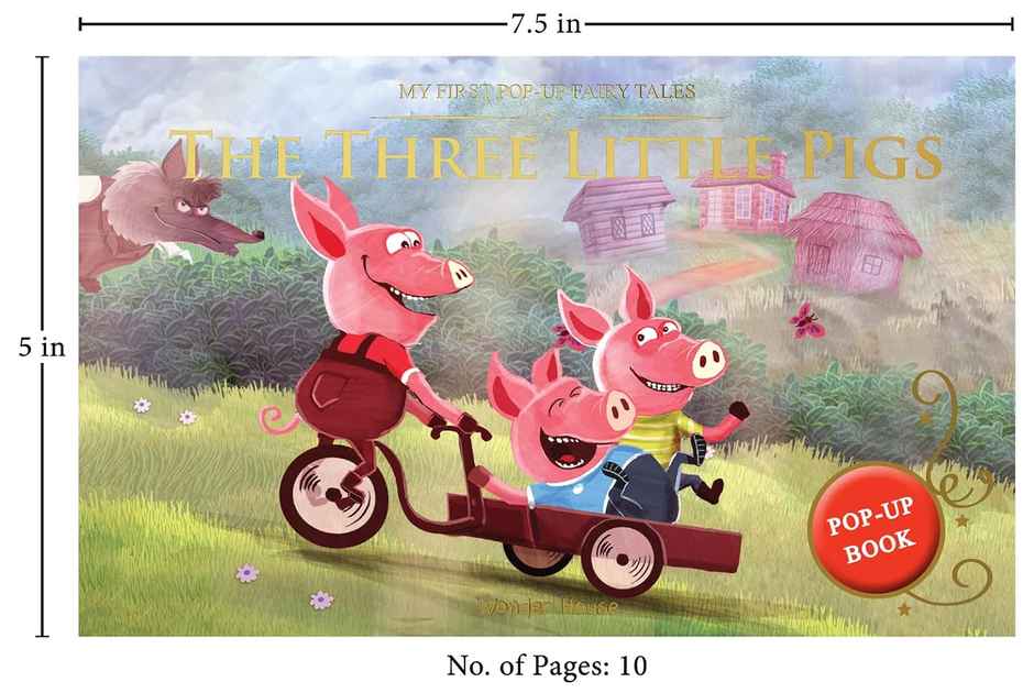 My First Pop-up Fairy Tales - Three Little Pigs - Pop Up Books for Children