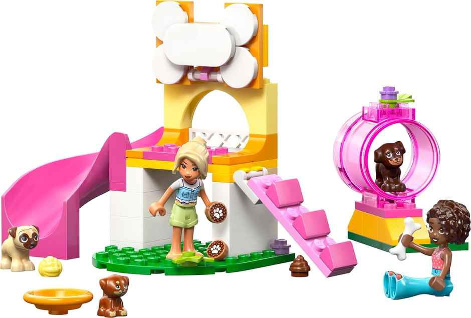 LEGO Friends Puppy Playground Building Kit Dog Toy for Pretend Play 42665 Building Blocks Toys