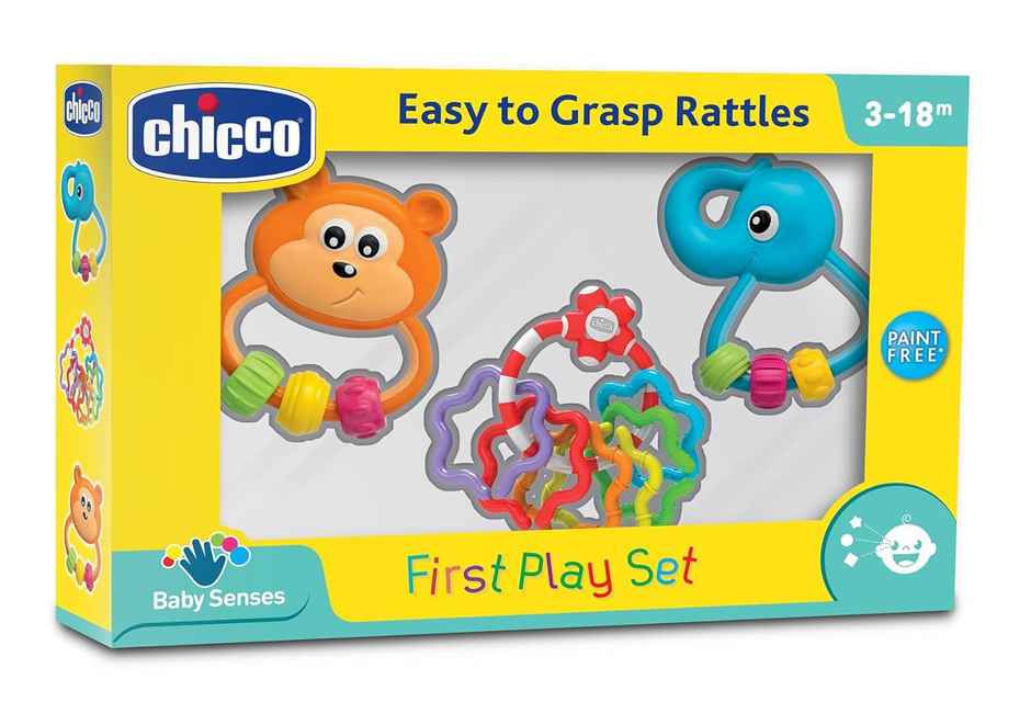 Chicco Premium Rattles Gift Set for Babies | Paint Free