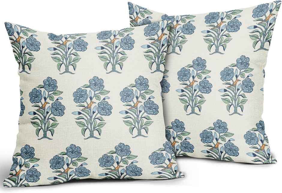 Status Printed Cushion Cover Set of 2 | 40 x 40 Cm | Print May Vary
