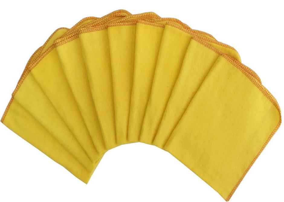 Lushomes Super Soft Flannel Duster - Yellow | 16 x 20 inch