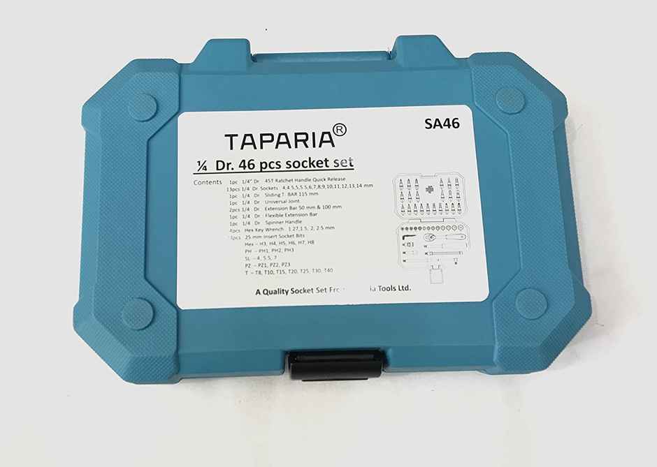 Taparia SA46 1/4" Sq Dr 46pc SMALL Socket Set (Pack of 46)