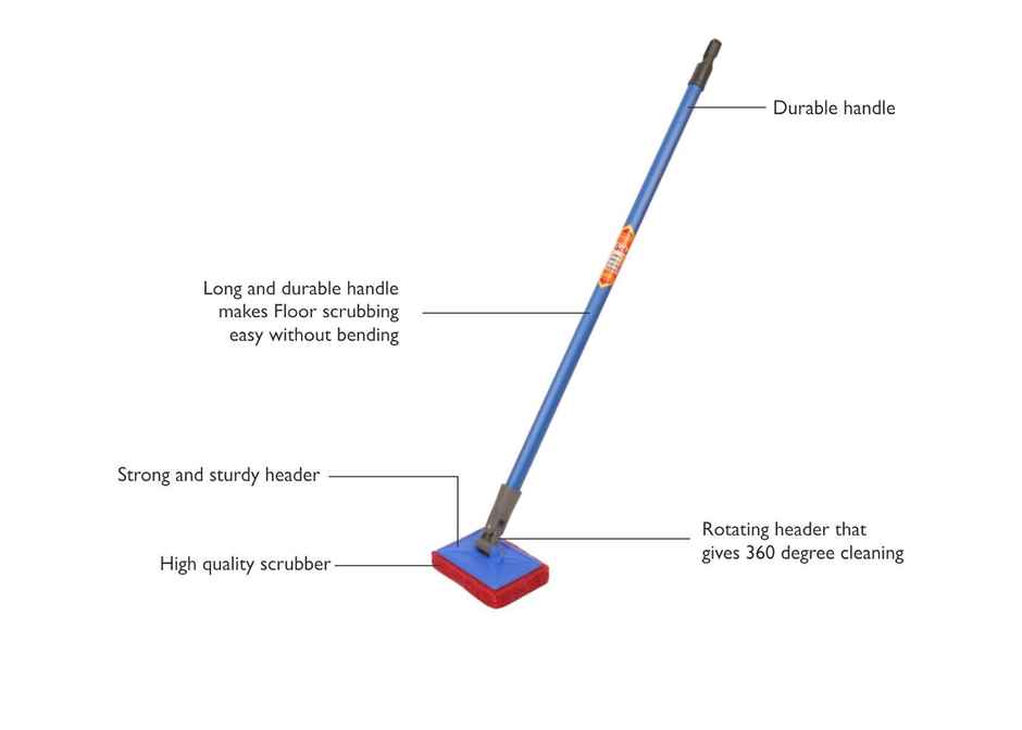 Gala Long Handle Floor Scrubber