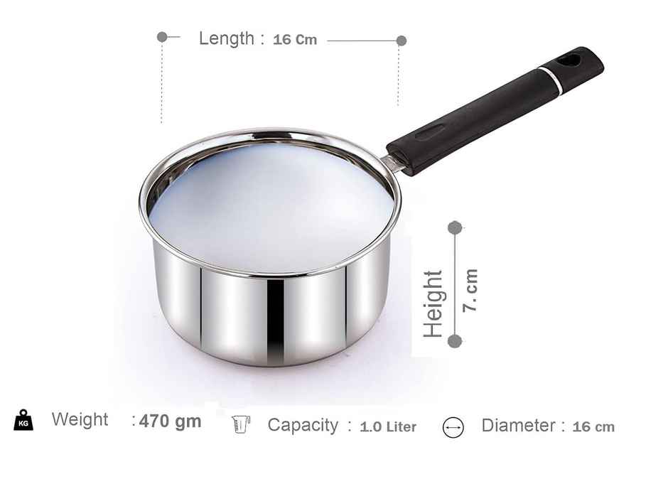 Klassi Kichen -16Cm Stainless Steel Milk Pan