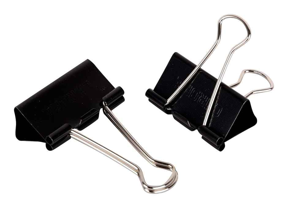 Chrome 41Mm Black Binder Clip