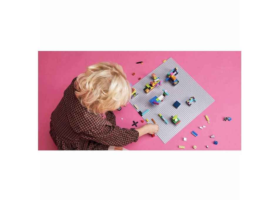 Lego Classic Gray Baseplate Building Kit for Kids (1 Piece)