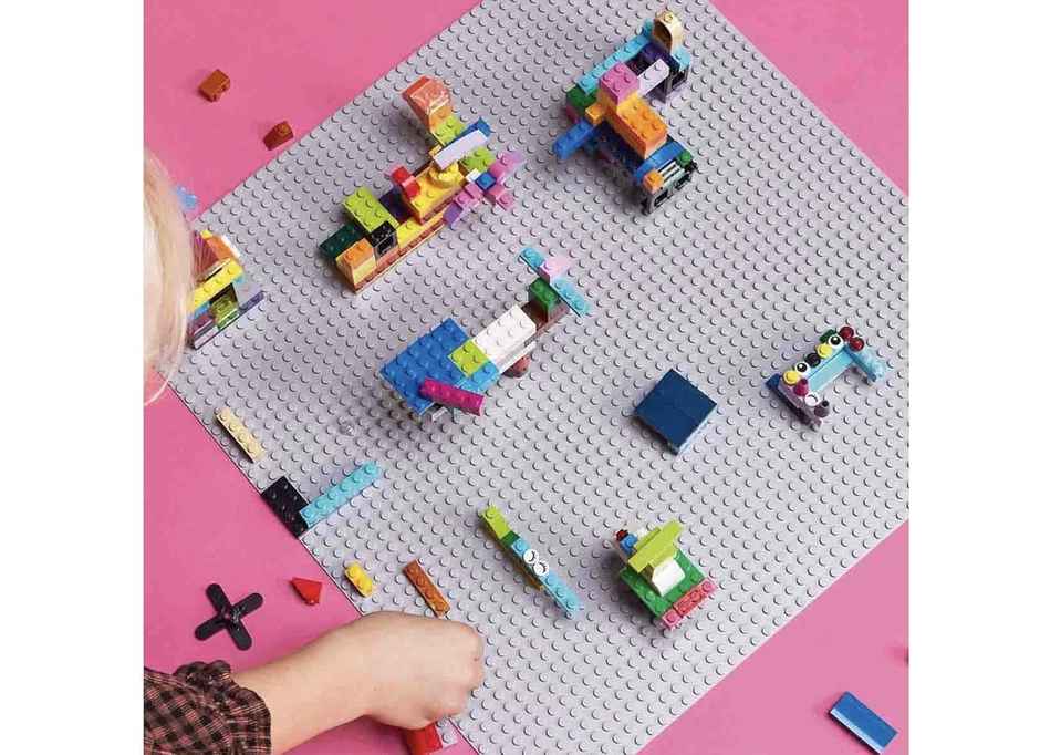 Lego Classic Gray Baseplate Building Kit for Kids (1 Piece)