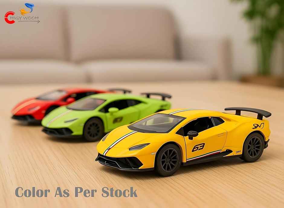 Chigy Wooh Lamborghini Die-Cast Model Alloy Metal Pull Back Action Toy Vehicles,Assorted