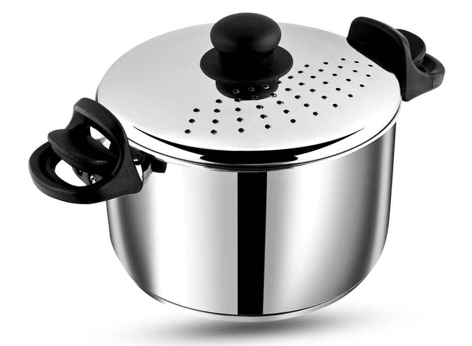 Vinod Stainless Steel Pasta Pot With Strainer Lid 4 Litres