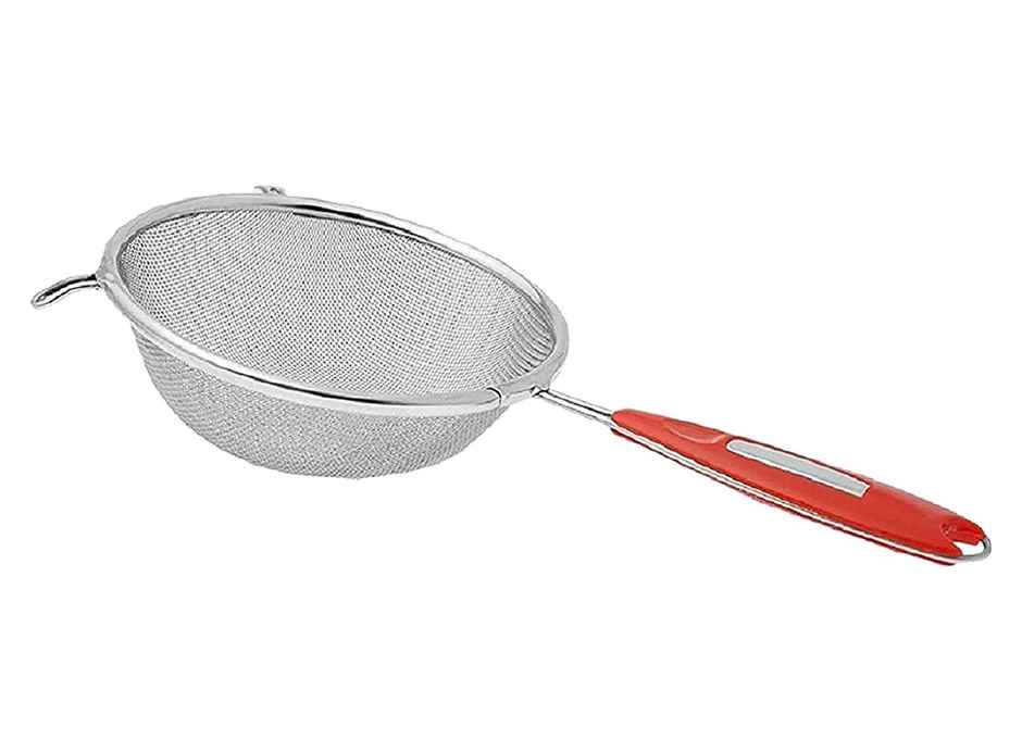 Kuber Industries Stainless Steel 12.5 cm Soup & Juice Strainer | 28x12x5 CM | Silver