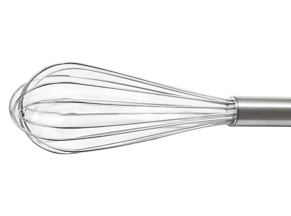 Kuber Industries Multiuses 25cm Stainless Steel Kitchen Utensil Wire Whisk | Egg Beater (Silver)