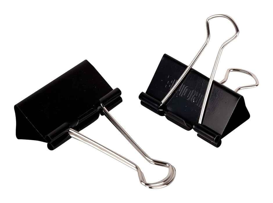 Chrome 51Mm Black Binder Clip