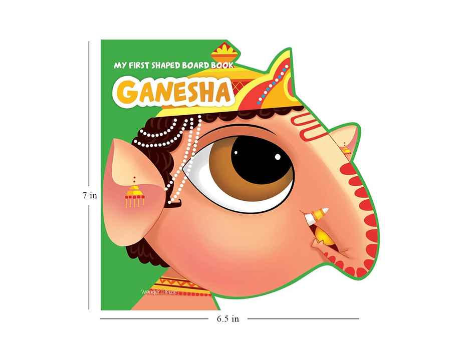 My First Shaped Board Book- Illustrated Lord Ganesha Hindu Mythology Picture Book for Kids Age 2+