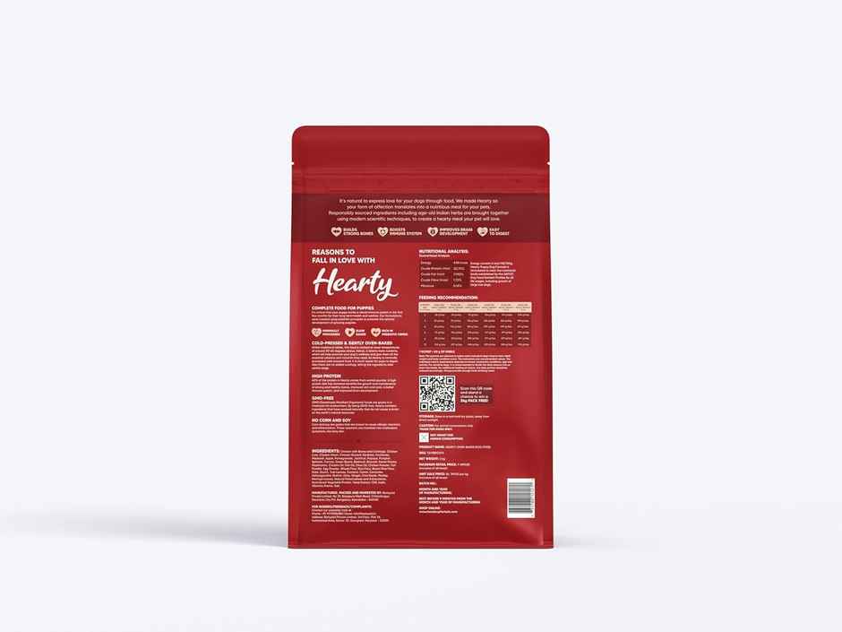 Hearty Oven-Baked Dry Food For Puppies With Chicken, Fish & Indian Herbs - All Breed