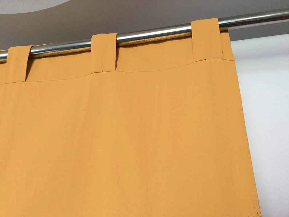 Lushomes Curtain - Yellow | Cotton Rod Pocket | 5 ft Long | 54 x 60 inch