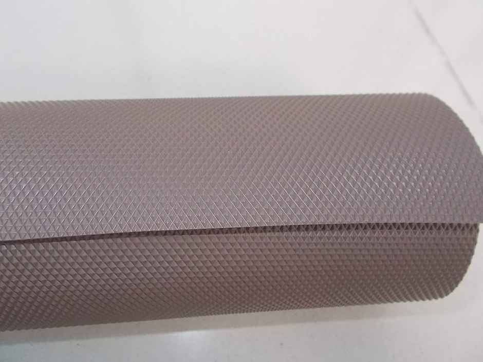 Kuber Industries 1.25 Meter Textured Anti Skid Mats for Drawer / Refrigerator | Brown |