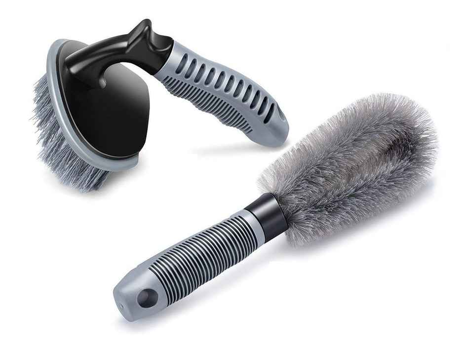 Park+ Car Tire Cleaning Brush Combo Set