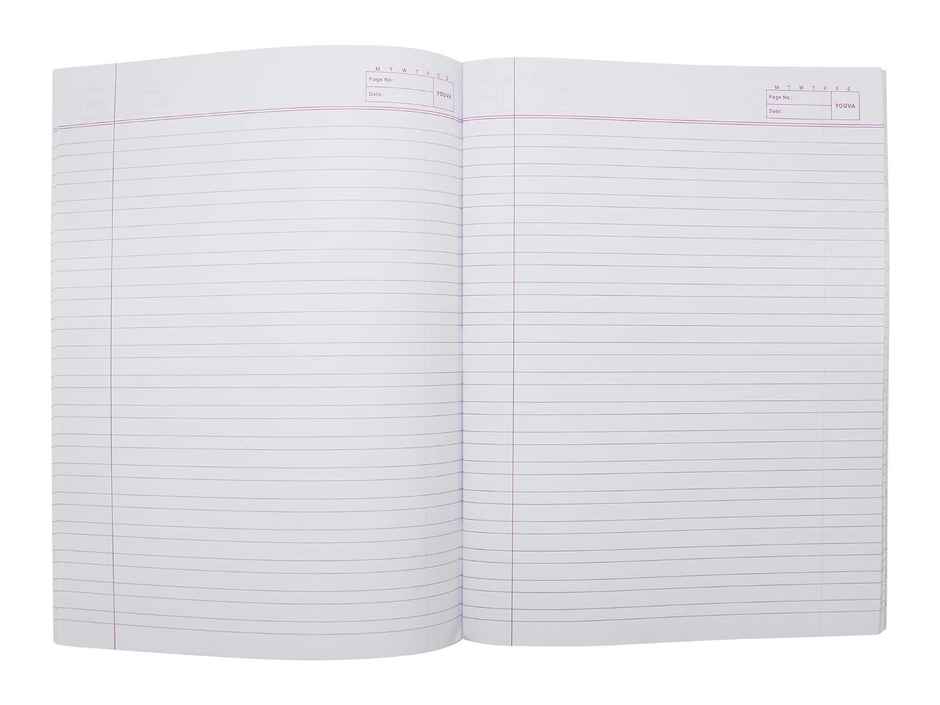 Navneet Youva | Brown Cover Double Line Soft Bound Notebook (18 cm x 24 cm, 172 Pages, Assorted)