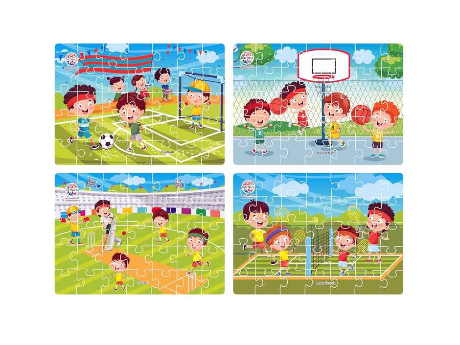 Ratna's 4In1 Sports Jigsaw Puzzle