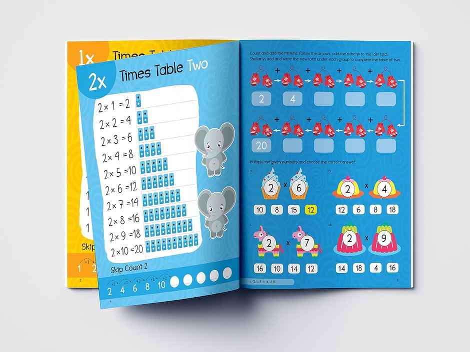 My First Times Tables Activity Book Multiplication Tables from 1 - 20 for Children