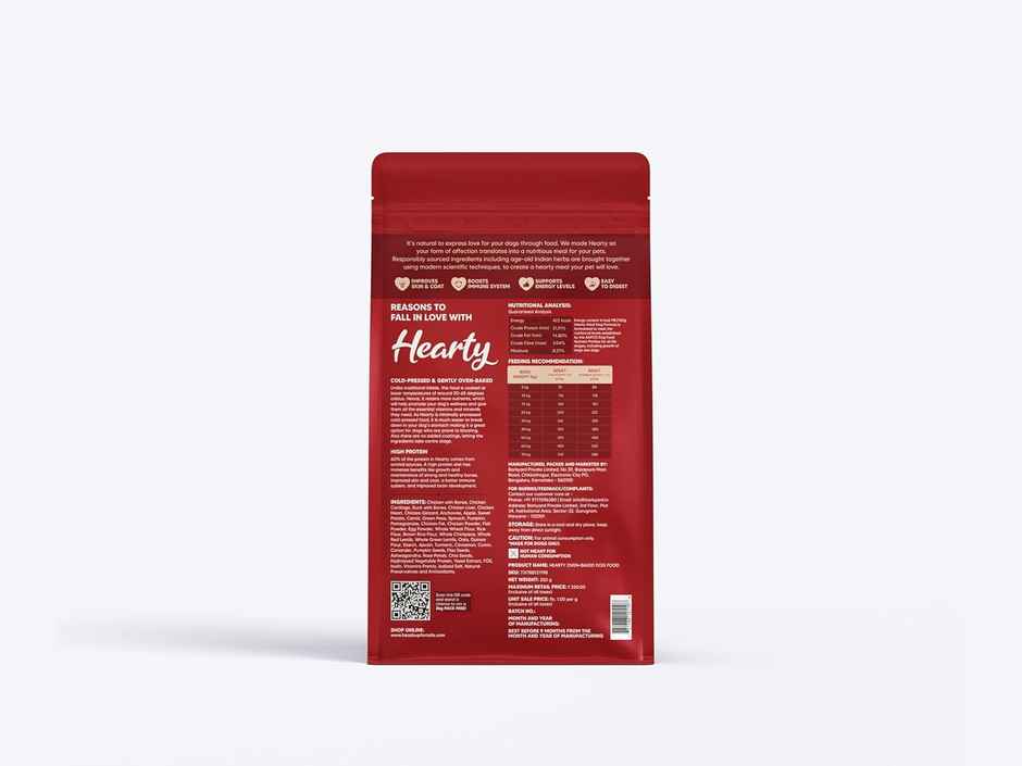 Hearty Oven-Baked Dry Food For Adult Dogs With Chicken, Duck & Brown Rice - All Breed