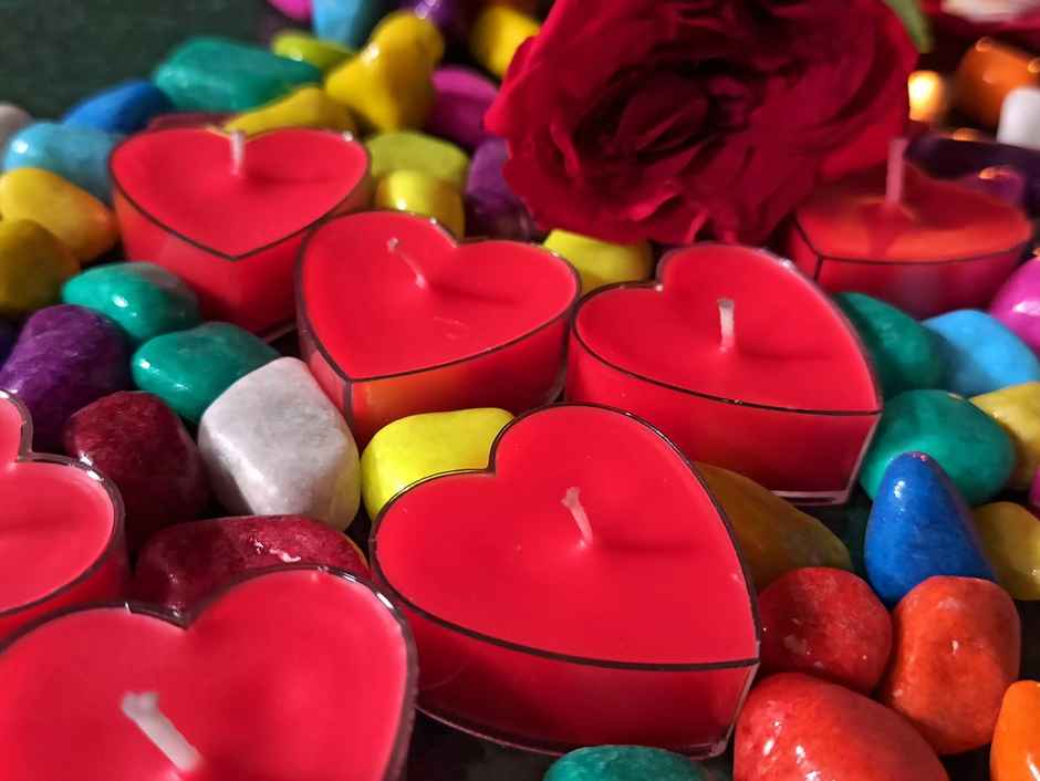 Heart Shaped Scented Tealight Candles for Home Decor | Bright Storey