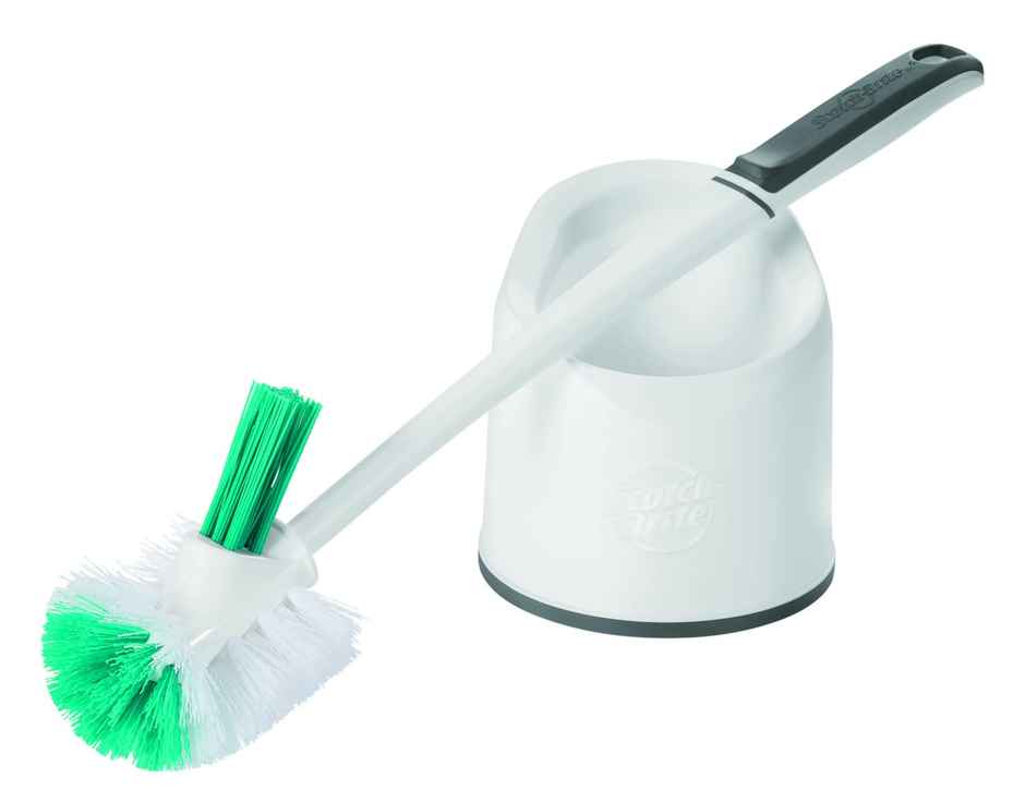 Scotch-Brite Premium Toilet Plastic Brush with Round Container