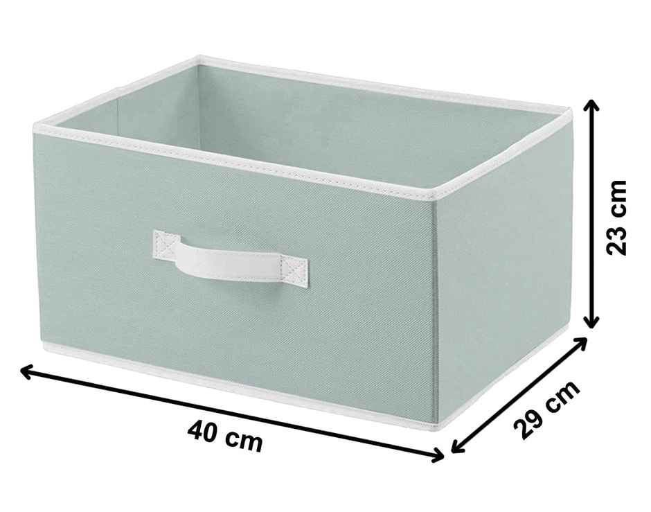 Kuber Industries Pack of 4 Foldable Storage Boxes | Organizer for Clothes | Light Grey