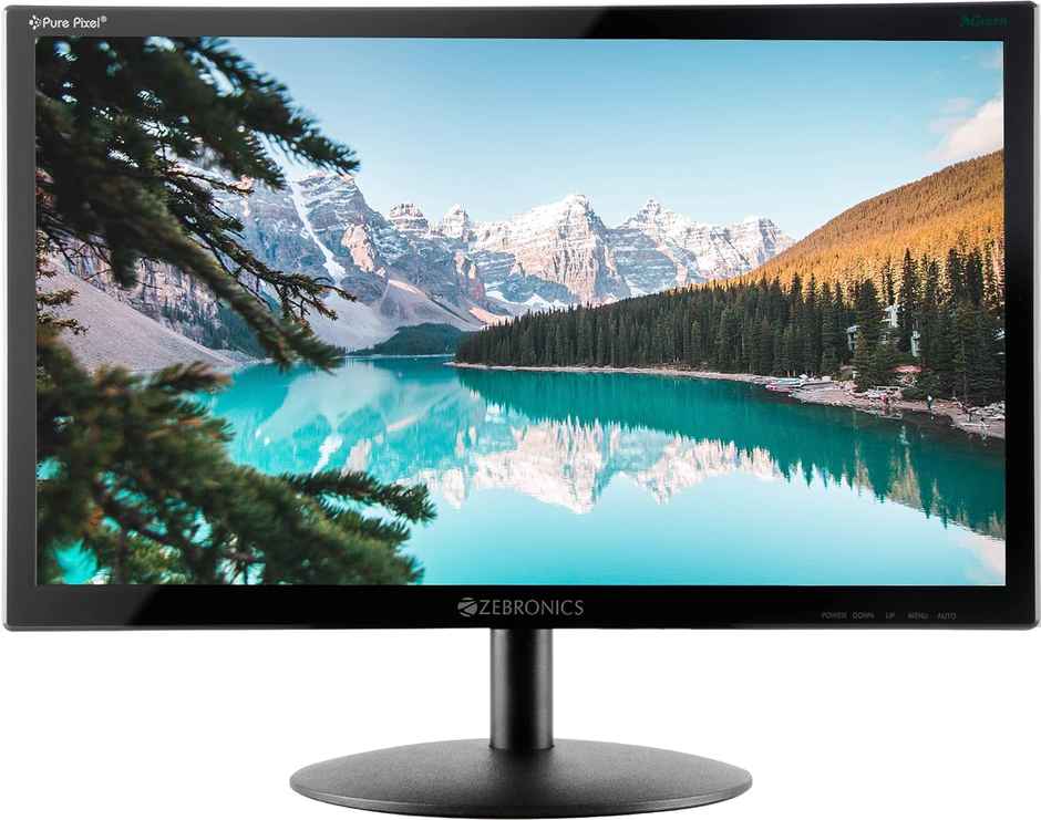 Zebronics Zeb-V19Hd 18.5 Inch (46.99 Cm) Led Monitor with Supporting Hdmi, Vga Input, Hd 1366 X 768 Pixels, 16.7M Colors, Glossy Panel, Slim Design & Wall Mountable - Black
