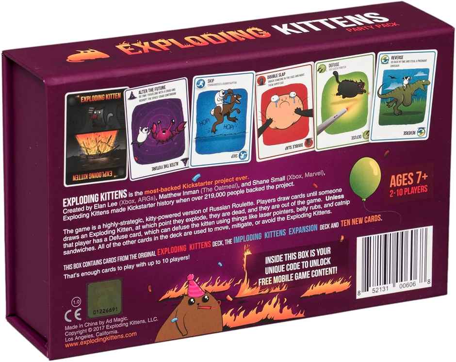 Awestuffs Exploding Kittens Party Pack A Card Game About Kitten and Explosions and Sometimes Goats
