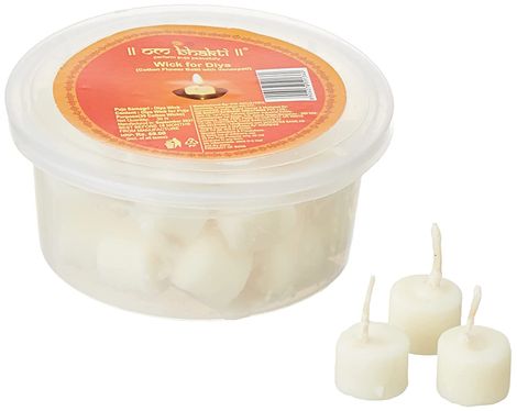 Vanaspati Ghee Cotton Wicks Small | Om Bhakti