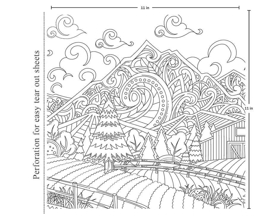 Colouring Books For Adult - Nature