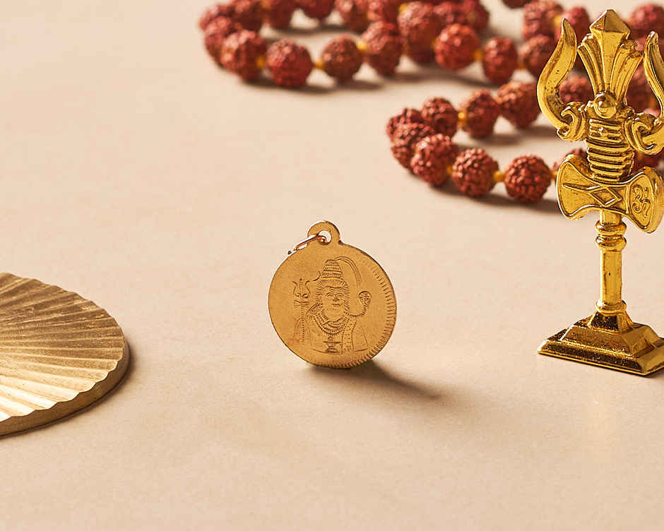 Copper Shiva Pendant | Puja & Spiritual Use | Svasti