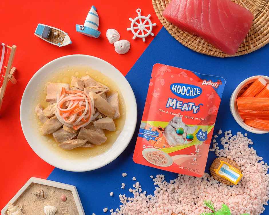 Moochie Meaty Wet Food Tuna & Kanikama Recipe In Jelly For Cats
