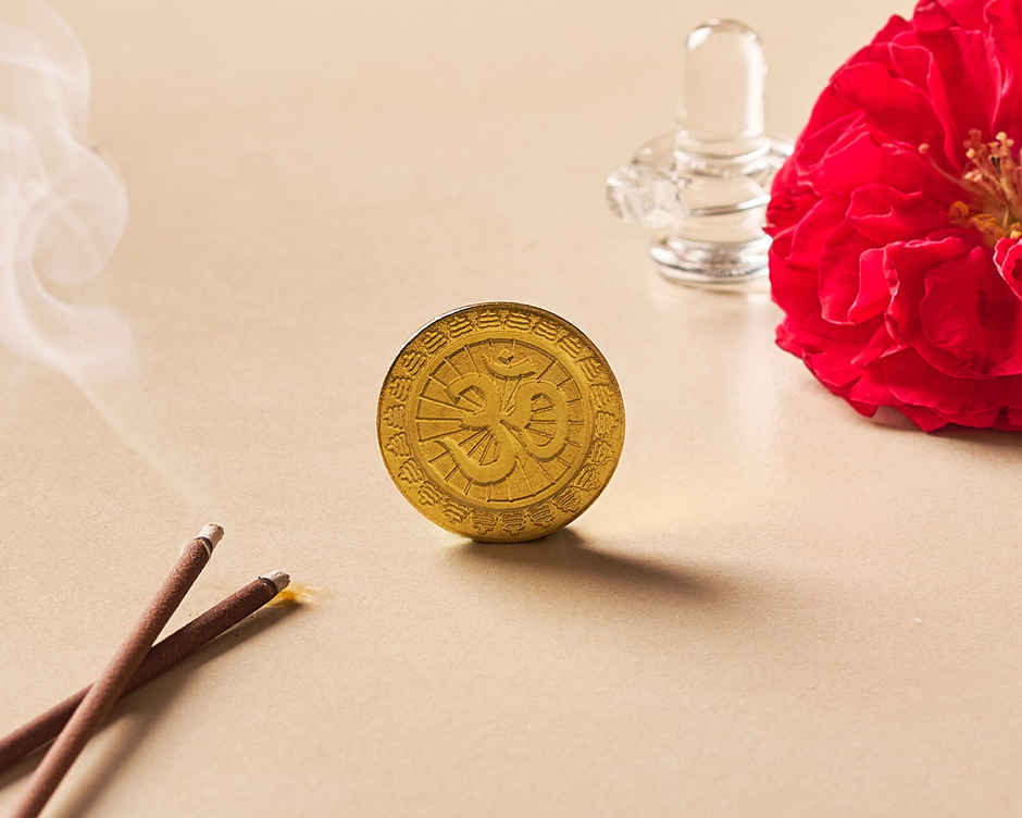 Brass Shiva Coin | Svasti