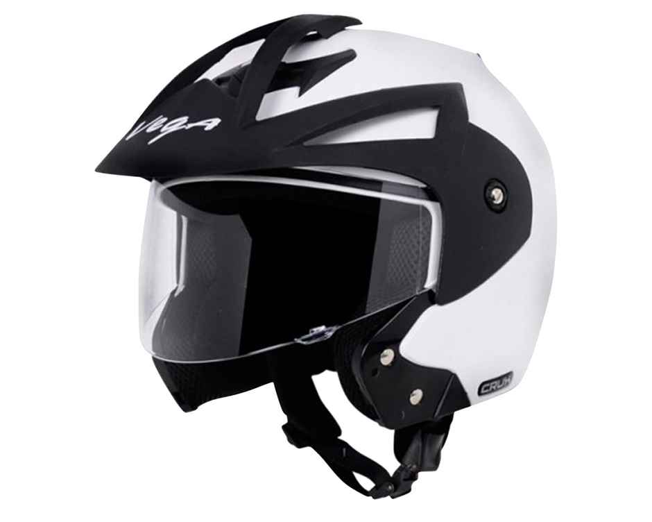 Vega Crux Open Face White Helmet-M