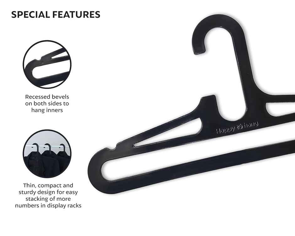 Happytohang Chamknight Benzer Hanger, Pack Of 12