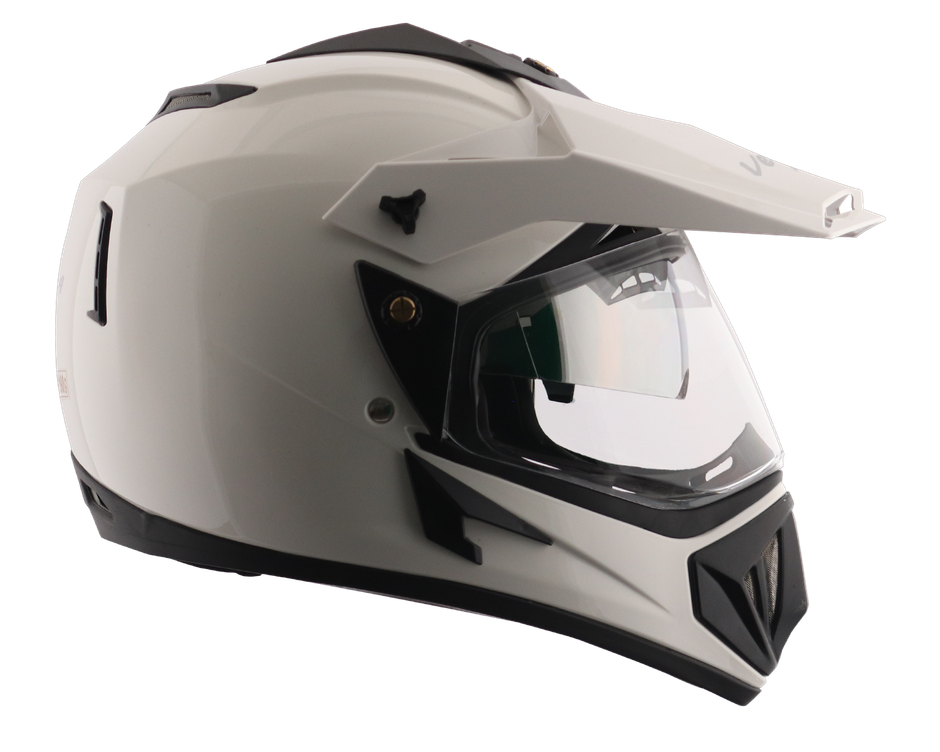 Vega Off Road D/V Lightweight Full Face Helmet- White L