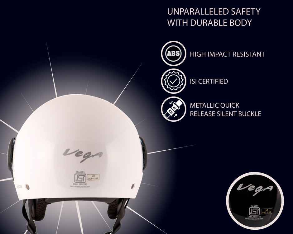 Vega Atom White Helmet-M
