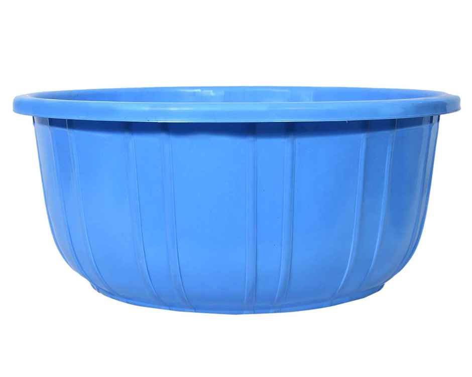 Kuber Industries Plastic 40 L Bath/Washing Tub|Multipurpose With Unbreakable (Blue)