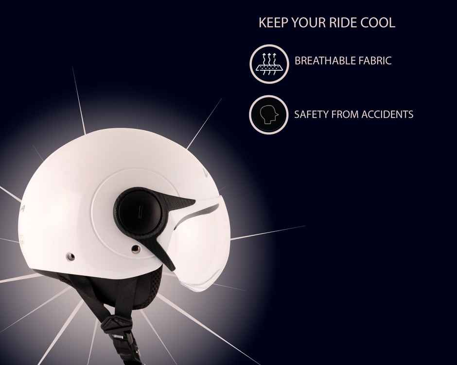Vega Atom White Helmet-M