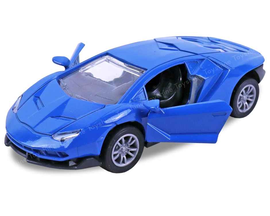 Toyshine 1:32 Scale Die Cast Sports Model Vehicle Toy Car With Pull Back, Blue