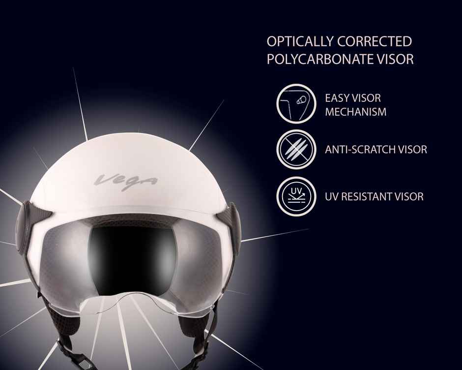 Vega Atom White Helmet-M