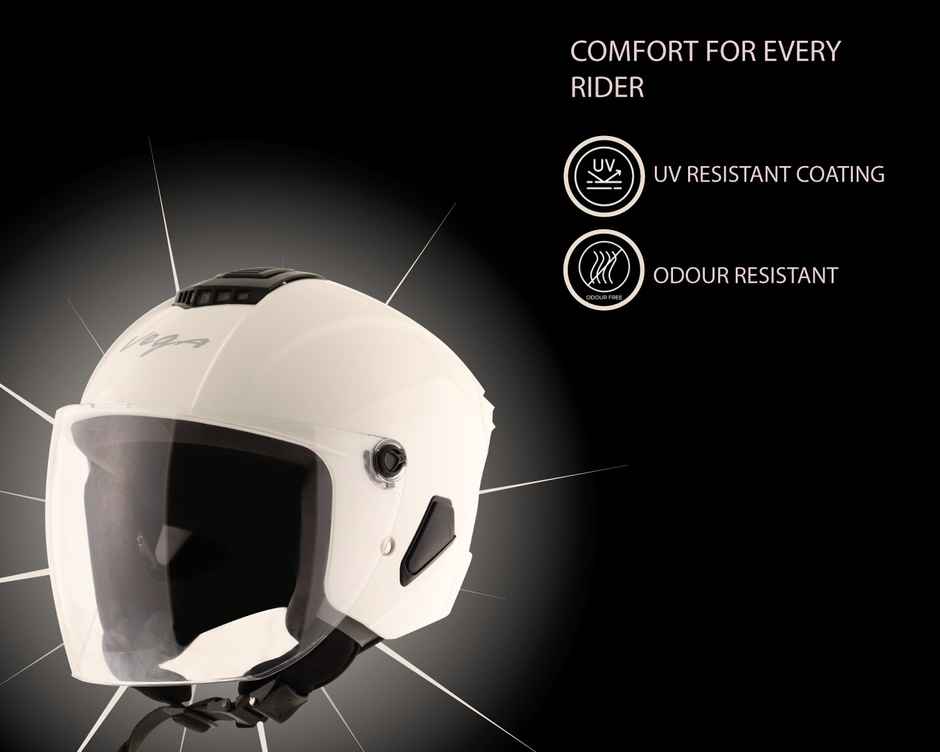 Vega Aster Dx White Helmet-L