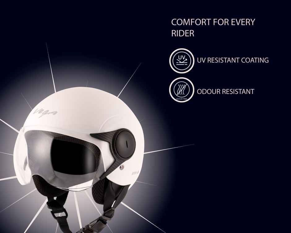 Vega Atom White Helmet-M