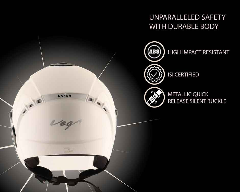 Vega Aster Dx White Helmet-L